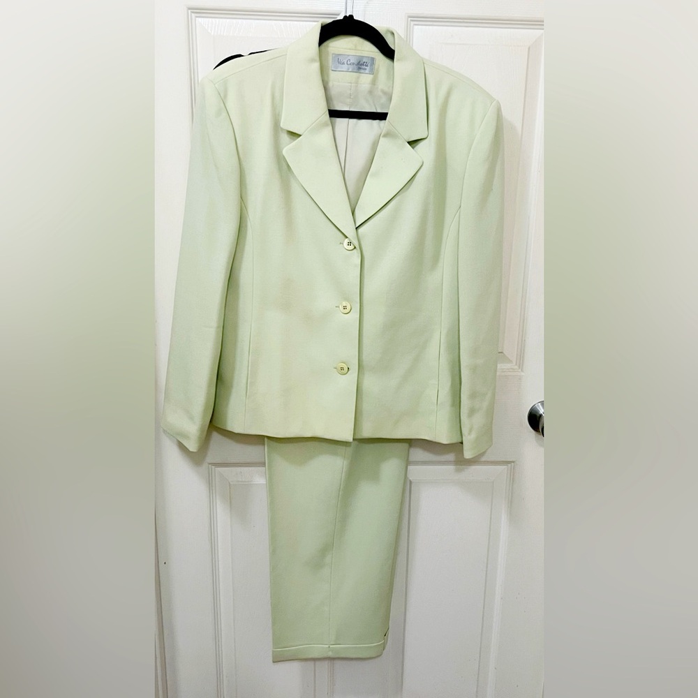 Vintage Via Condotti Women Blazer and Pants Suit Size Large